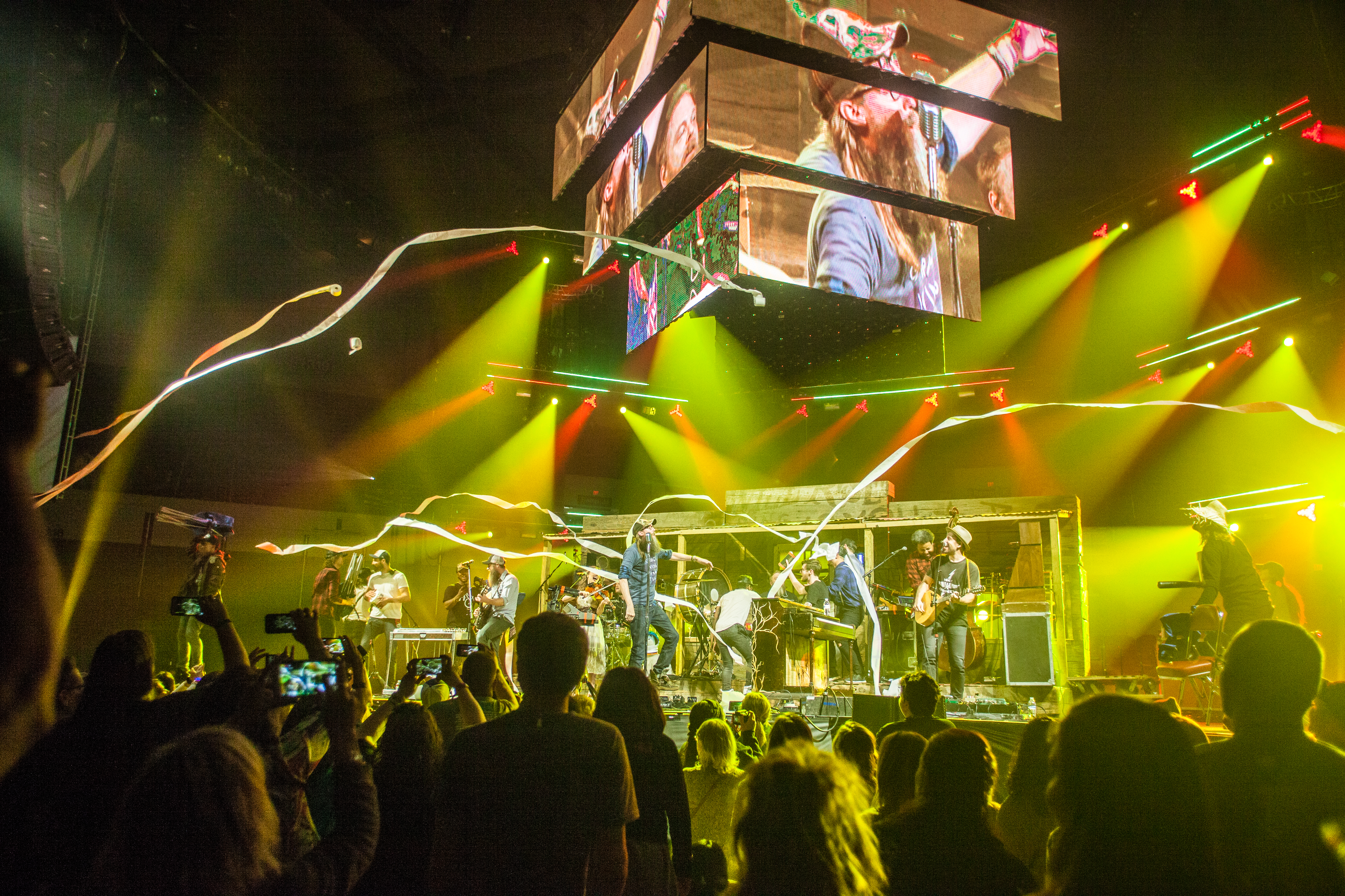 Live Concert Yellow Stage Lights