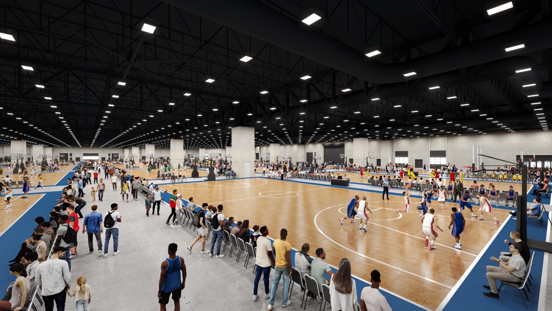 Basketball Event in Exhibition Hall
